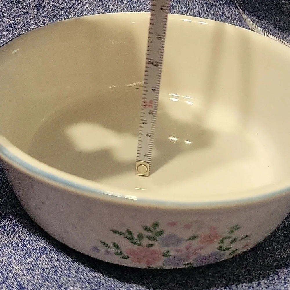 Corningware P-240-B Grab a Bowl & Mount Clements Floral Fantasy pattern bowl set